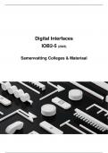 Digital Interfaces (IOB2-5) - Samenvatting colleges en alle stof