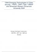 C844 Emerging Technologies in Cyber security &ndash; PRFA &ndash; GRP1 Task 1 NMAP and Wireshark Western
