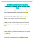 CLG 001 DoD Government Commercial Purchase Card Bundled Exams Questions and Answers &lpar;2024&sol;2025&rpar; &lpar;Complete and Accurate&rpar;