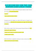 CLG 0010 DOD GOV&period; COM&period; PUR&period; CARD OVERVIEW EXAM ALREADY PASSED