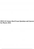 PHYS-91 Science Bowl Exam Questions and Answers for Physics 2024.