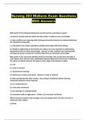 Nursing 203 Midterm Exam Questions With Answers