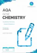 AQA Chemsitry Amount of Substance 2 Exam Questions and Complete Solutions