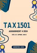 TAX1501 Assignment 4 2024