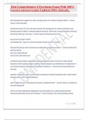 Hesi comprehensive 2 provisions exam All 19 Pages with 100&percnt; correct answers&vert;&vert;Latest updated 2024 