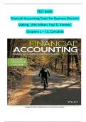 Financial Accounting Tools For Business Decision Making, 10th Edition TEST BANK by Paul D. Kimmel, Jerry J. Weygandt, Verified Chapters 1 - 13, Complete Newest Version