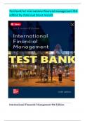 Solution Manual for International Financial Management&comma; 9th International Edition By Cheol Eun&comma; Bruce G&period; Resnick&comma; Verified Chapters 1 - 21&comma; Complete Newest Version