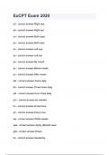 ExCPT Exam 2020 with complete solution