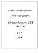 PMHNP (ACROSS THE LIFESPAN) NEUROANATOMY COMPREHENSIVE CBT REVIEW Q & A 2024