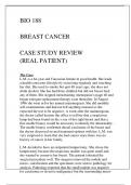 BIO 188 BREAST CANCER CASE SBIO 188 BREAST CANCER CASE STUDY REVIEW ( REAL PATIENTUDY REVIEW ( REAL PATIENT