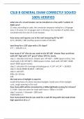 CSLB B GENERAL EXAM CORRECTLY SOLVED  100&percnt; VERIFIED