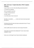 HSC 214 Exam 1 Tophat Questions With Complete Solutions.