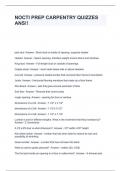 NOCTI PREP CARPENTRY QUIZZES  ANS&excl;&excl;
