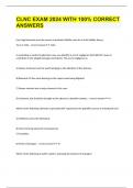 CLNC EXAM 2024 WITH 100&percnt; CORRECT ANSWERS