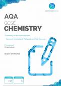 AQA Chemistry Common Atmospheric Pollutants and their Sources 1 Exam Questions and Complete Solutions