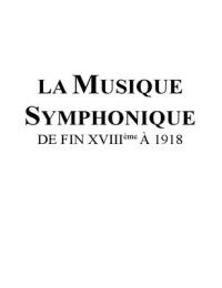 Musique symphonique 19e siècle