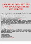TNCC FINAL EXAM TEST 2022 OPEN BOOK 50 QUESTIONS AND ANSWERS