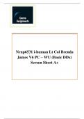 Nrnp6531 i-human Lt Col Brenda James V6 PC – WU (Basic DDx) Assessment Screen Short A+