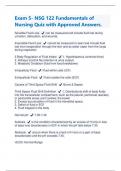Exam 5- NSG 122 Fundamentals of Nursing Quiz with Approved Answers &vert; Latest 2024&sol;2025