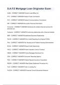 S&period;A&period;F&period;E Mortgage Loan Originator Exam &lpar;1&rpar;