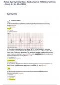 Relias Dysrhythmia Basic Test Answers 2024 Dysrhythmia – Basic A ( A  GRADED   Exam (elaborations) RELIAS DYSRHYTHMIA BASIC B 35 QUESTIONS WITH ANSWERS   Exam (elaborations) Relias - Fetal Heart Monitoring STUDY GUIDE   Exam (elaborations) Relias Quiz, Qu