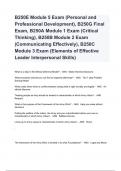 B250E Module 5 Exam (Personal and Professional Development), B250G Final Exam, B250A Module 1 Exam (Critical Thinking), B250B Module 2 Exam (Communicating Effectively), B250C Module 3 Exam (Elements of Effective Leader Interpersonal Skills)