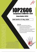 IOP2606 assignment 5 semester 1 2024 (Full referenced solutions)