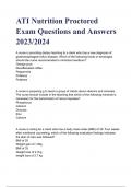 ATI Nutrition Proctored Exam Questions and Answers 2023_2024