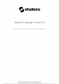 ANATOMY & PHYSIOLOGY EXAM 2 CHAMBERLAIN ANATOMY & PHYSIOLOGY EXAM 2 CHAMBERLAIN