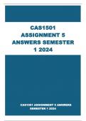 CAS1501 ASSIGNMENT 5 QUIZ ANSWERS SEMESTER 1 2024