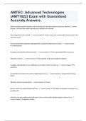 AMTEC&colon; Advanced Technologies &lpar;AMT1022&rpar; Exam with Guaranteed Accurate Answers