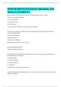 NMTCB MOCK EXAM Qs &vert; Questions And Answers &vert; Graded A&plus;