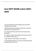hesi EXIT EXAM Latest 2024- 2025