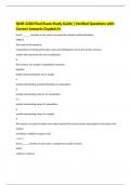 QMB 3200 Final Exam Study Guide |Verified Questions with Correct Answers Graded A+