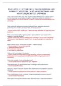  PGA LEVEL 3 LATEST EXAM 2024 QUESTIONS AND CORRECT ANSWERS 120 EXAM QUESTIONS AND ANSWERS&vert; VERIFIED ANSWERS