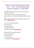 NYS Tow Truck Endorsement Practice Exam | Test 1 – Test 7 | ALL Questions and Answers Graded A+ | Latest 2024