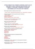 LMR GEORGETTE&rsquo;S PMHNP CERTIFICATION EXAM 2024-2025 LATEST UPDATED QUESTIONS AND CORRECT ANSWERS &lpar;VERIFIED ANSWERS&rpar; CHAMBERLAIN COLLEGE OF NURSING