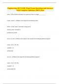 Engineering 102 TAMU Final Exam Questions and Answers with Complete Solutions &vert;100&percnt; Pass 