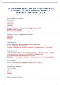 2023&sol;2024 ONS CHEMOTHERAPY IMMUNOTHERAPY CERTIFICATE EXAM WITH 100&percnt; CORRECT DETAILED ANSWERS&sol;A&plus; GRADE