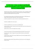 CA PSI Site - Life&comma; Accident and Health Agent Examination &lpar;Life Agent&rpar; Exam with Correct Solutions 2024