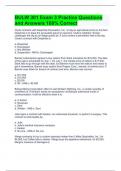 BULW 301 Exam 3 Practice Questions and Answers 100&percnt; Correct