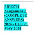 PDU3701 Assignment 2 (COMPLETE ANSWERS) 2024 - DUE 23 MAY 2024