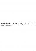 BIOD 152 Module 5 Latest Updated Questions and Answers&period;