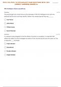UL PSYC-110:| PSYC 110 PSYCHOLOGY TEST 1 EXAM QUESTIONS WITH CORRECT ANSWERS 