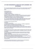 ATI CMS FUNDAMENTAL EXAM 2024 WITH ANSWERS 1OO RATIONALE