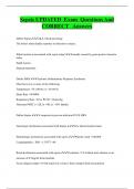 Sepsis UPDATED Exam Questions And  CORRECT Answers