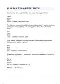 NLN PAX EXAM PREP&lowbar; MATH with complete solution