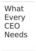 Samenvatting Artikel: What Every CEO Needs to Know About Nonmarket Strategy
