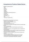Comprehensive Predictor Retake Review