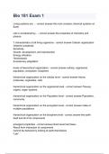 Bio 181 Exam 1